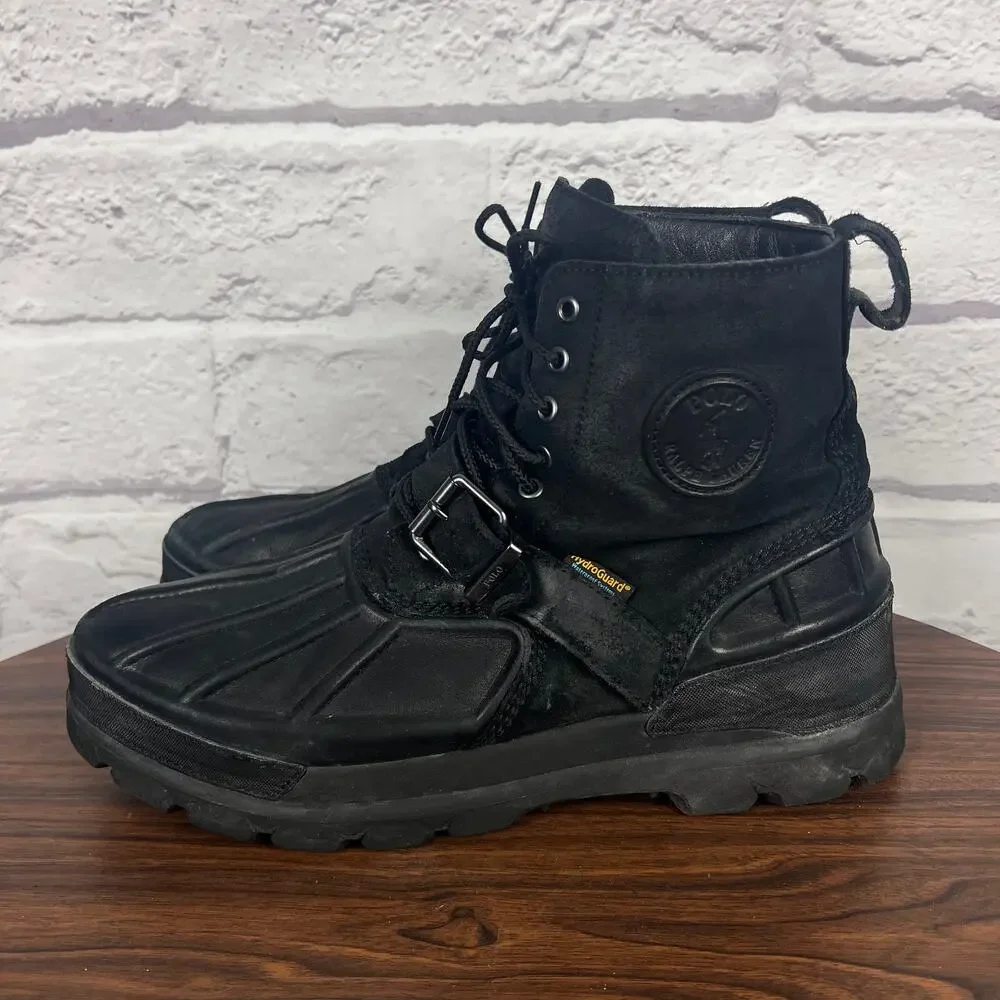 Polo Ralph Lauren Mens 14 Outdoors Gorpcore Heritage‎ Leather Oslo High WP Boot